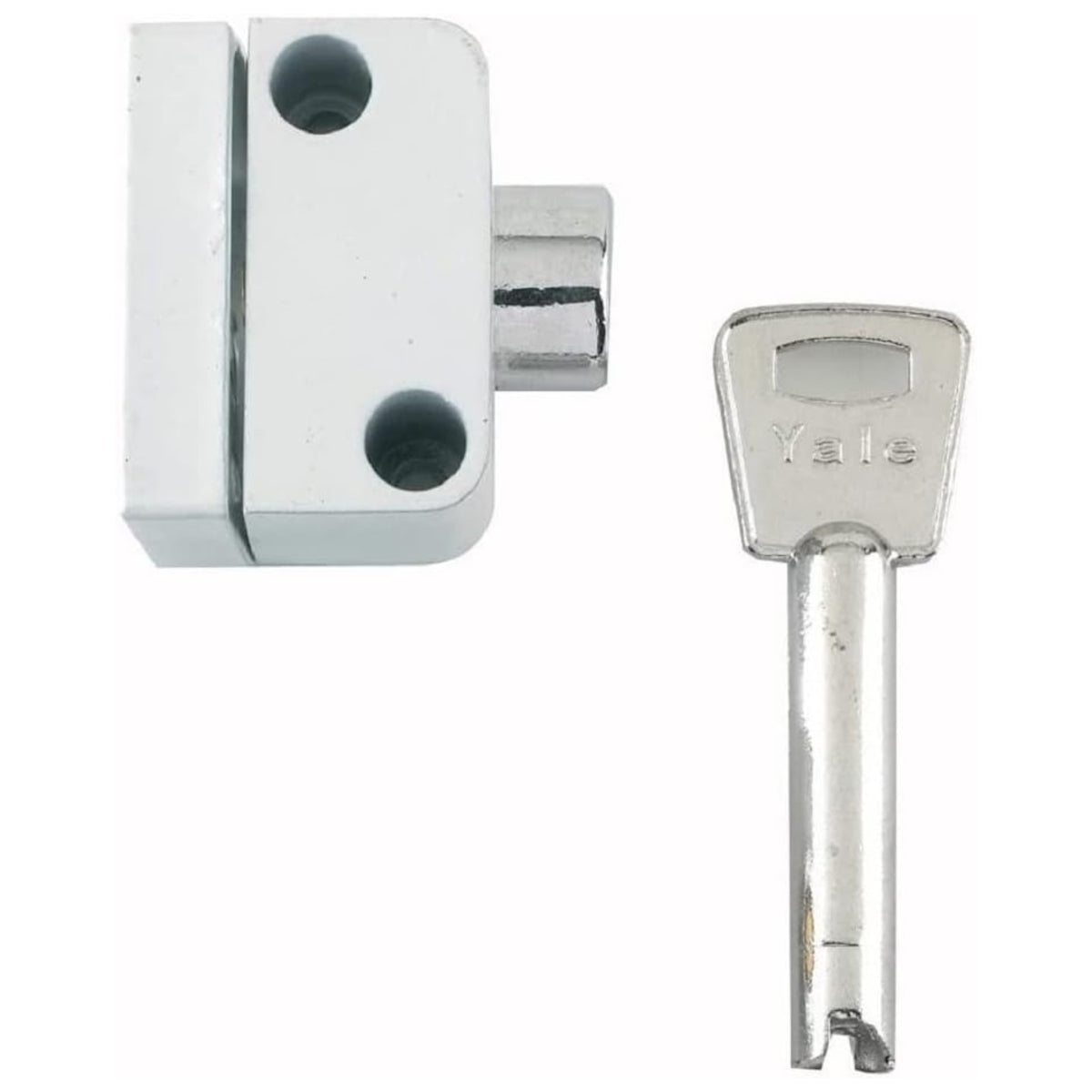 Yale 8K102 Push Button Window Lock with Key White Finish Pack of 2
