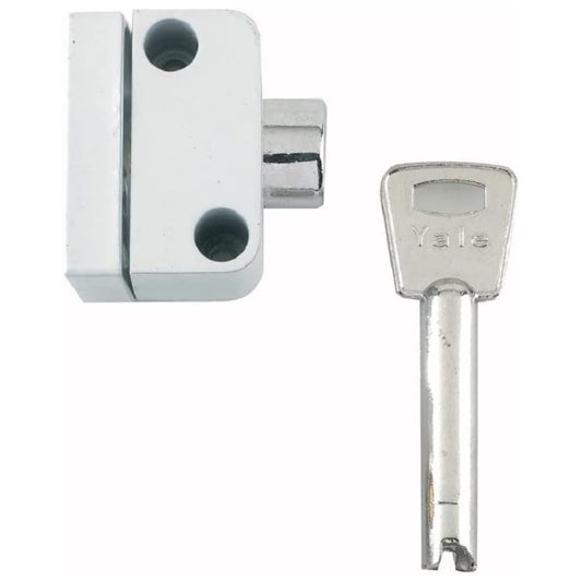 Yale 8K102 Push Button Window Lock with Key White Finish Pack of 2