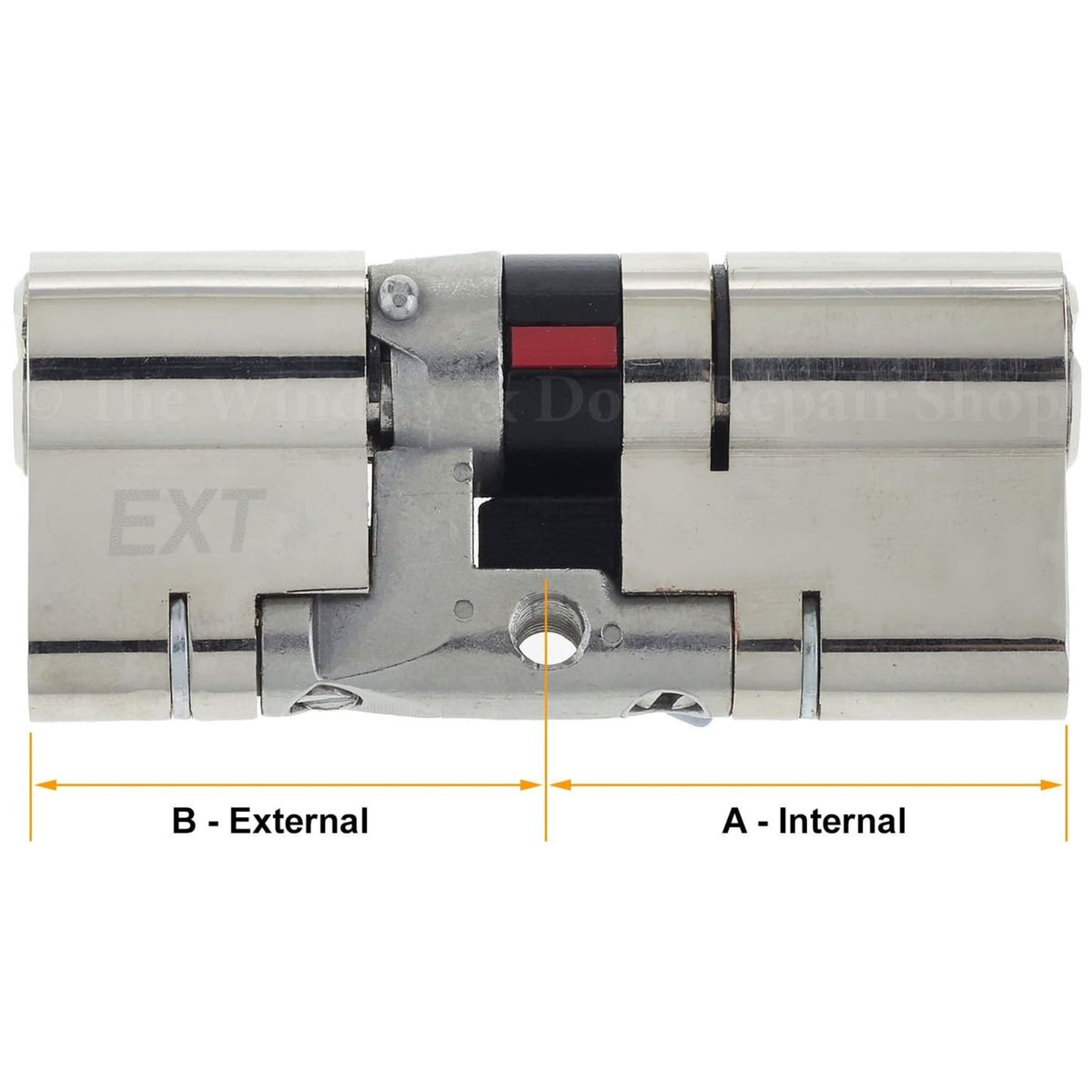Yale Anti Snap 3 Star Double Cylinder High Security 45:50 95mm Nickel P-YS3-4550N