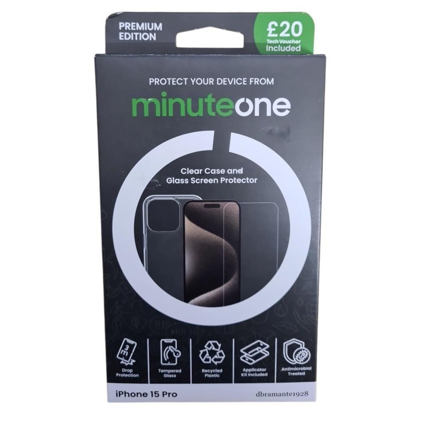 dbramante1928 iPhone 15 Pro Case and Screen Protector Plus £20 EE Discount