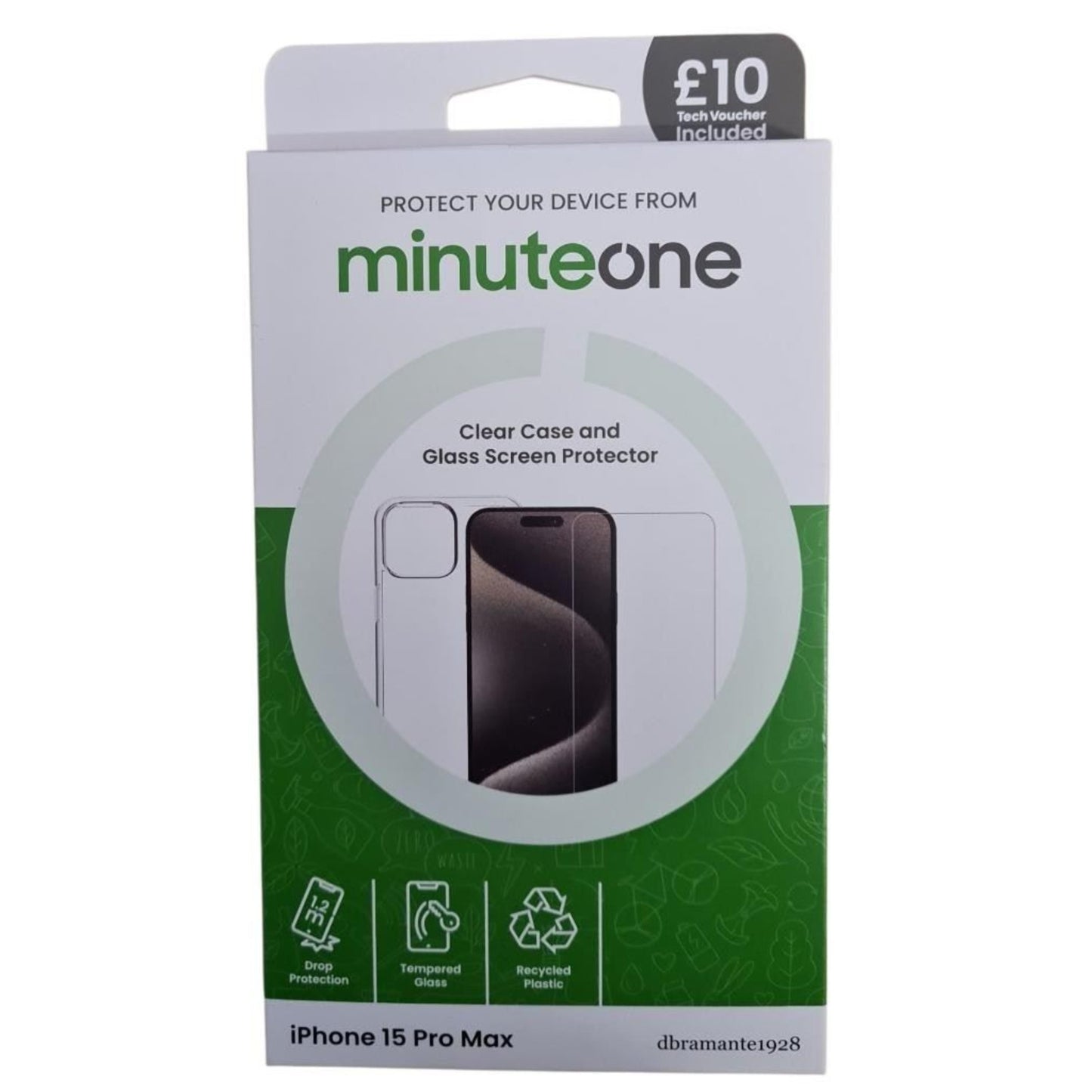 dbramante1928 iPhone 15 Pro Max Case and Screen Protector Plus £10 EE Discount
