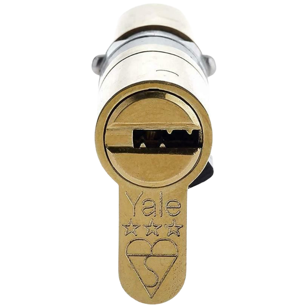Yale Anti Snap 3 Star Double Cylinder High Security 40:50 90mm Brass B-YS3-4050B