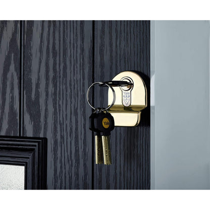 Yale Anti-Snap 3 Star Euro Thumbturn Cylinder High Security Crome B-YS3-4040N