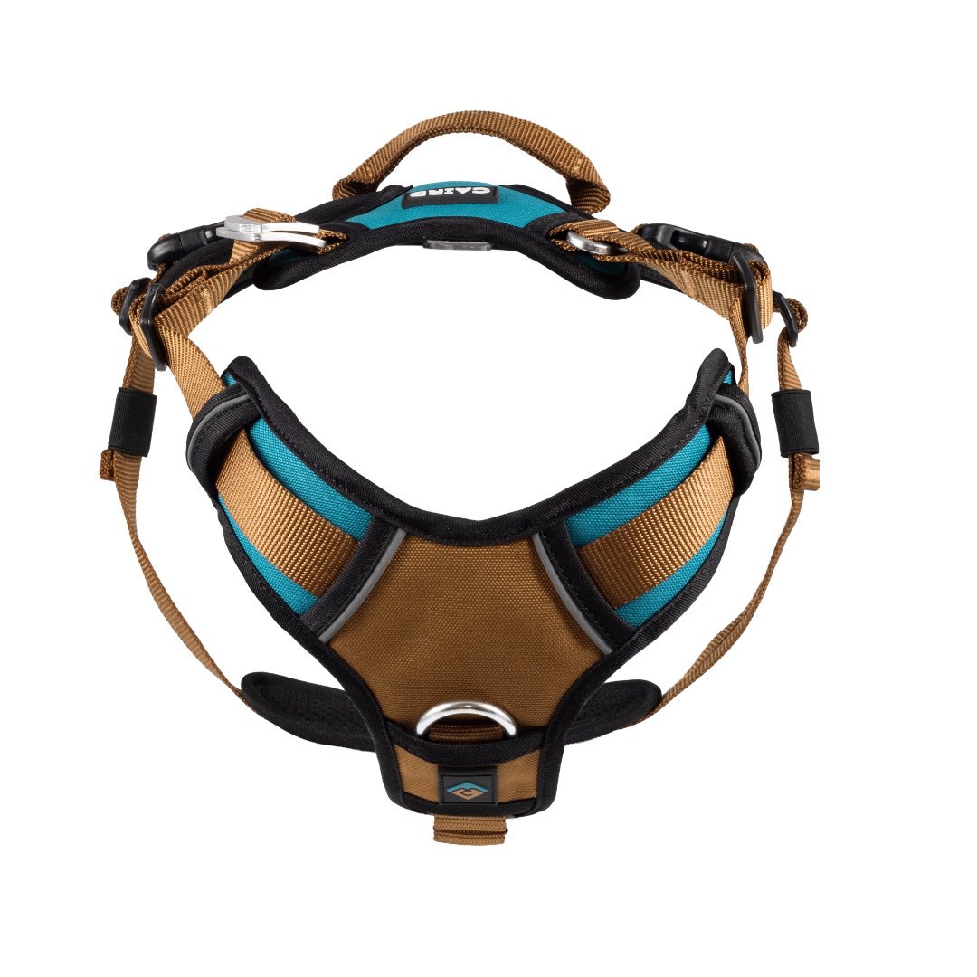 CAIRD Elevate Adjustable Dog Harness 5-Point No Pull Harness with Reflective Trim Front & Back Lead Clips