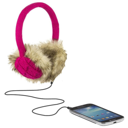 KitSound Audio On-Ear Earmuffs with Built In Headphones Diamond Knit