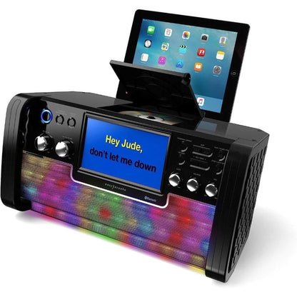 Easy Karaoke Bluetooth CD+G Karaoke Disco Party Machine with Light Effects