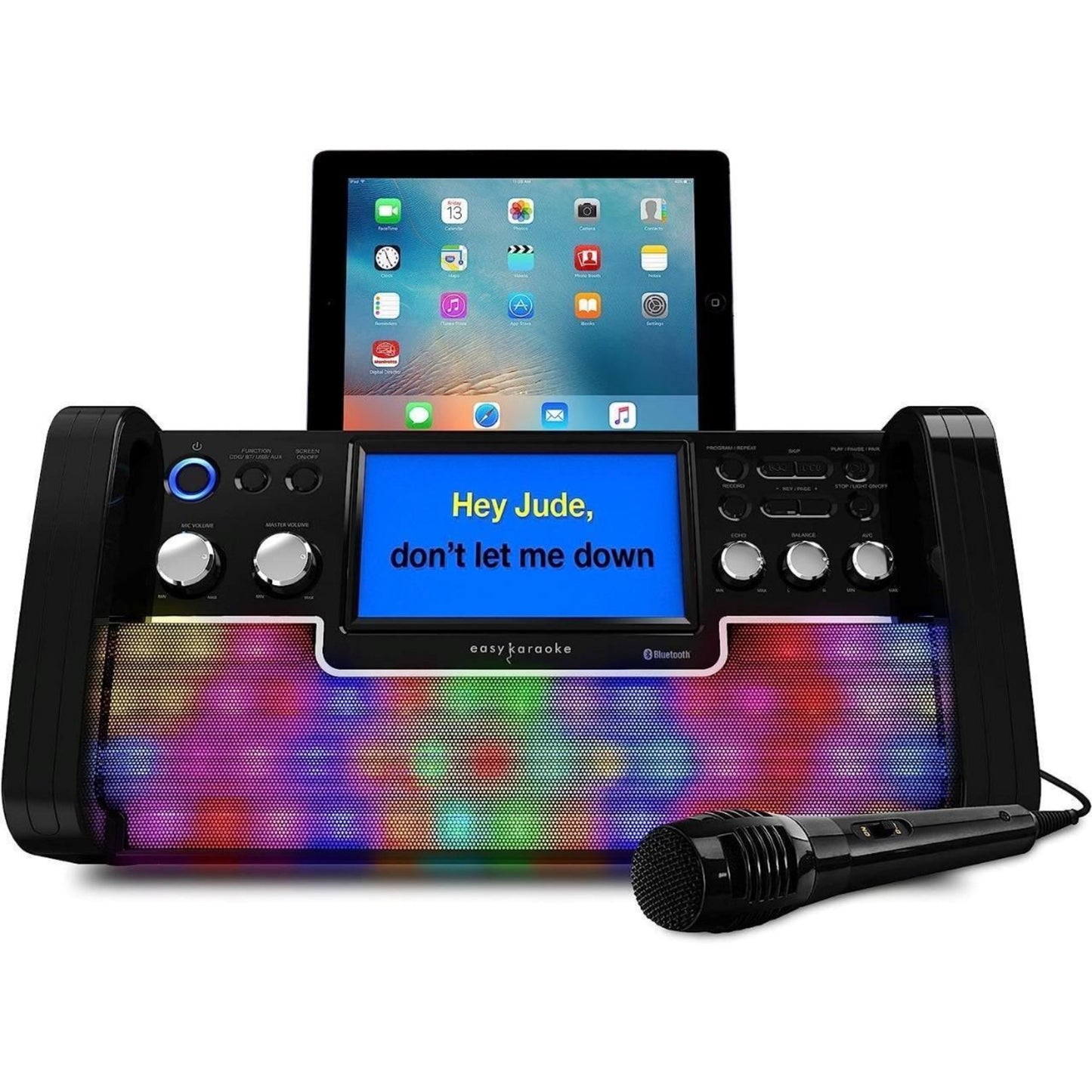 Easy Karaoke Bluetooth CD+G Karaoke Disco Party Machine with Light Effects