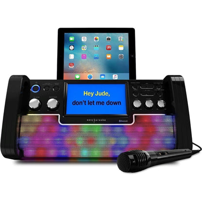 Easy Karaoke Bluetooth CD+G Karaoke Disco Party Machine with Light Effects
