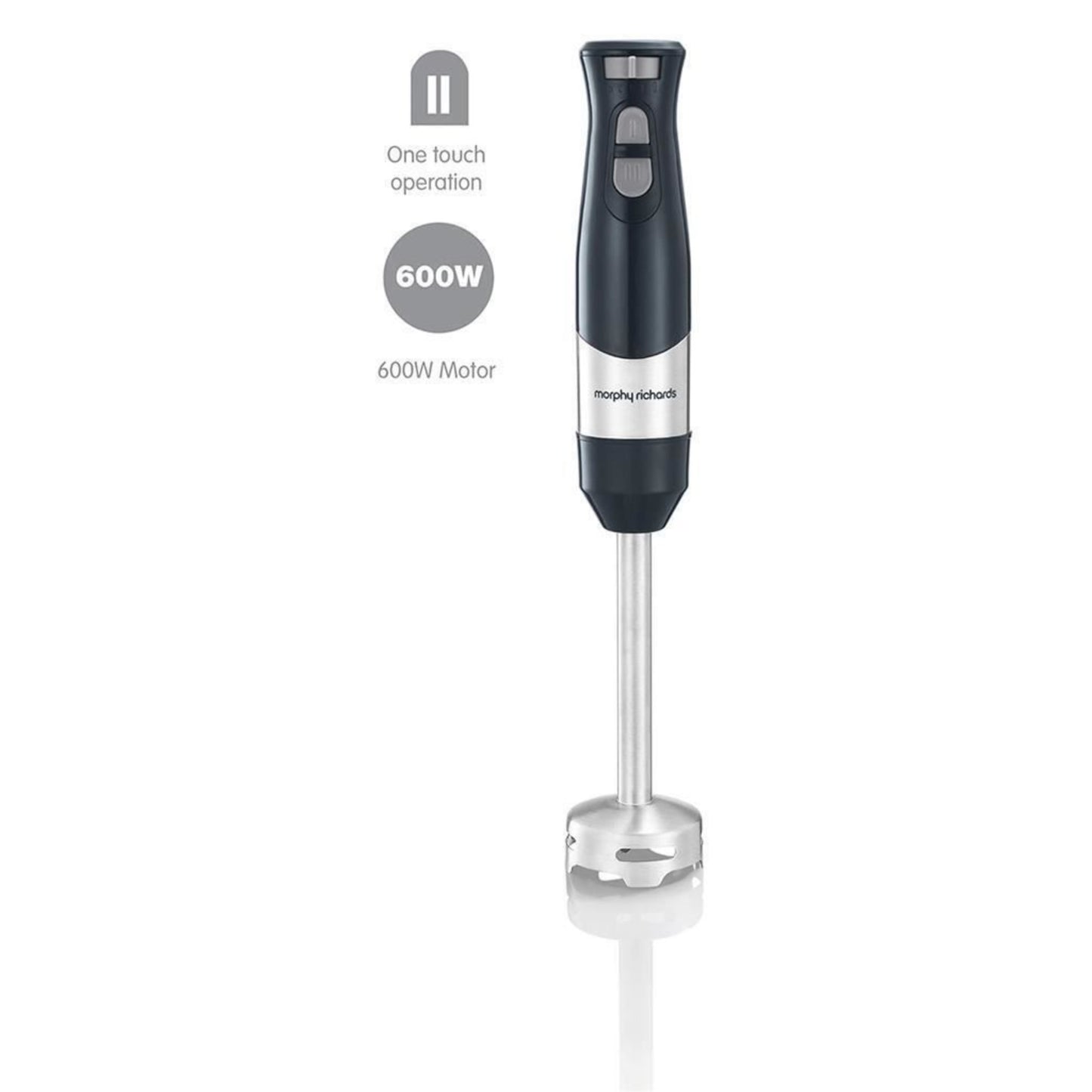 Morphy Richards Total Control Hand Blender 5 Speeds 600W Stainless Steel Plastic
