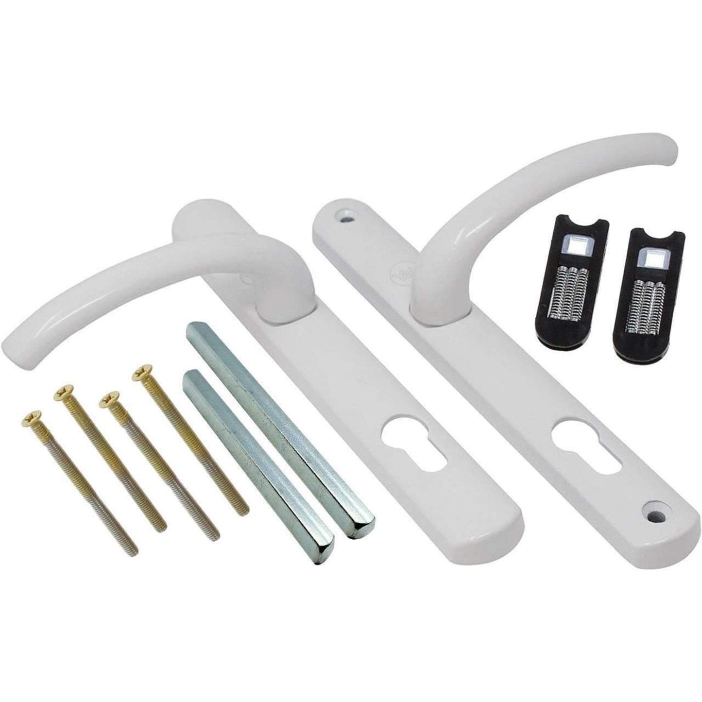 Yale Superior Door Handle Standard Security for PVCu Doors 92 mm/215 mm White