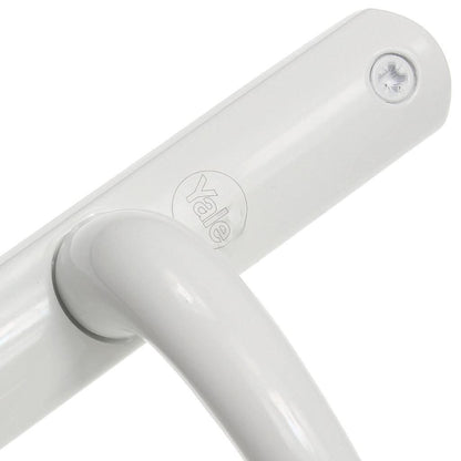 Yale Superior Door Handle Standard Security for PVCu Doors 92 mm/215 mm White