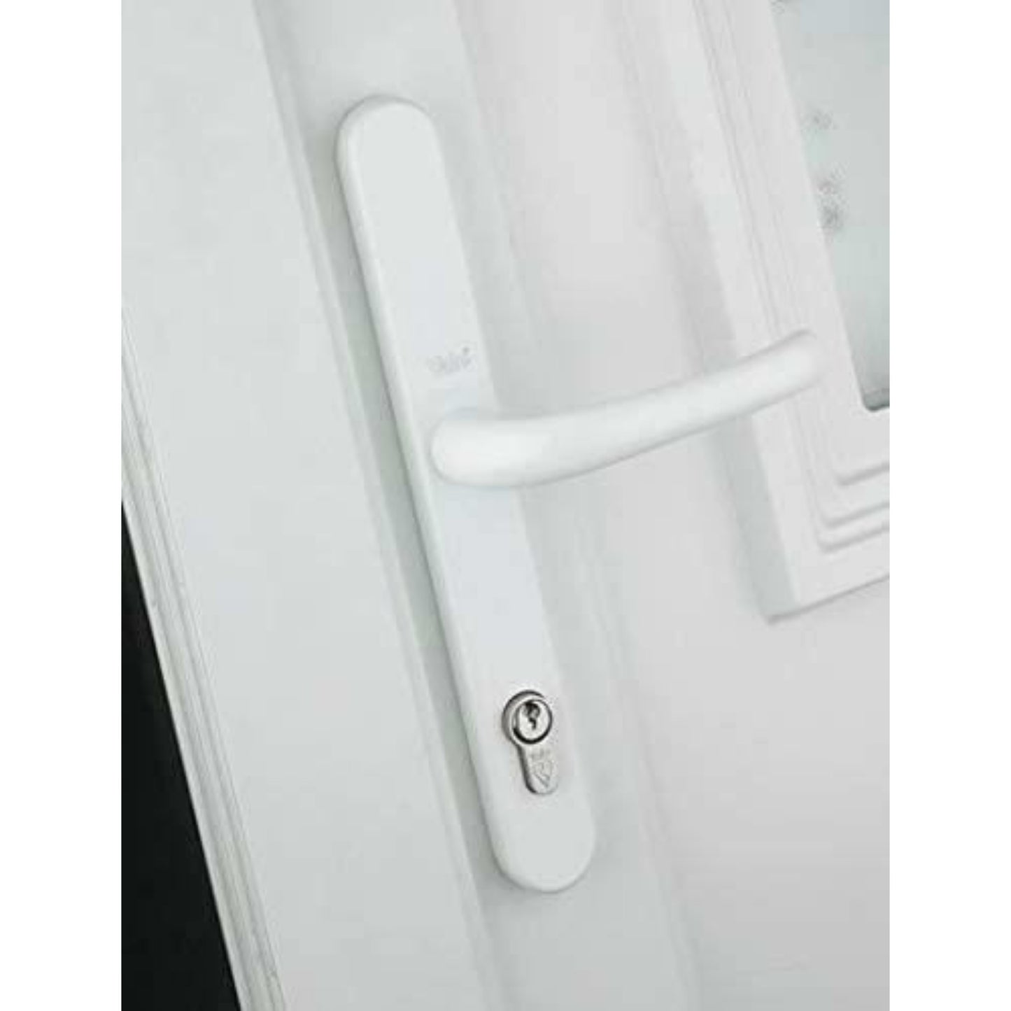 Yale Superior Door Handle Standard Security for PVCu Doors 92 mm/215 mm White