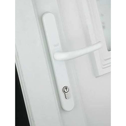 Yale Superior Door Handle Standard Security for PVCu Doors 92 mm/215 mm White