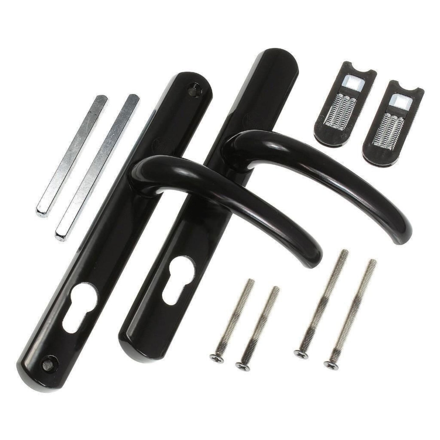 Yale Superior Door Handle Standard Security for PVCu Doors 92 mm/215 mm Black