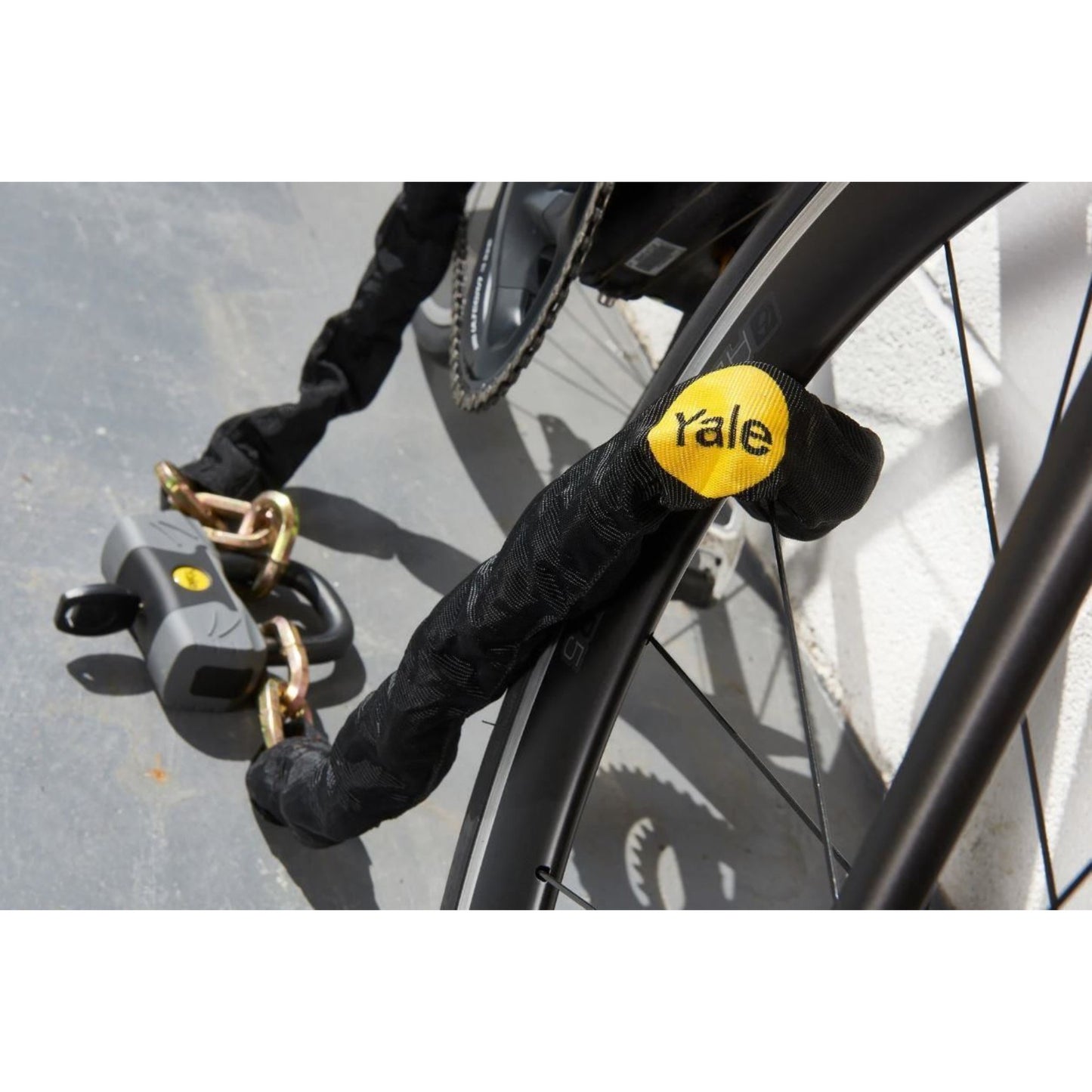 Yale Chain and Lock 1100mm Maximum Security Chain Bike Lock Heavy Duty 4 Keys