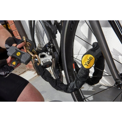 Yale Chain and Lock 1100mm Maximum Security Chain Bike Lock Heavy Duty 4 Keys