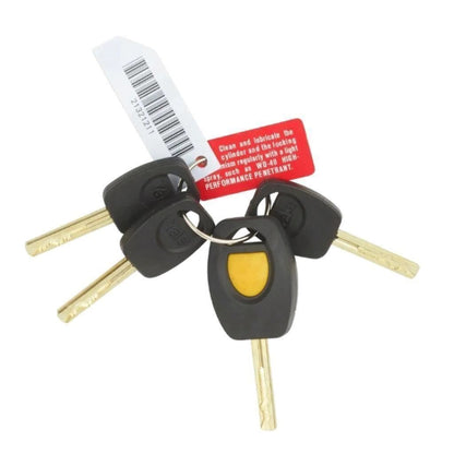 Yale Bike D Lock 230x115mm Max Security 4 Laser Cut Keys Anti Drill