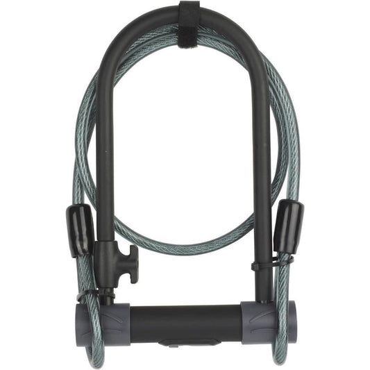 Yale Bike D Lock with Cable 230x115mm High Security 4 Laser Cut Keys Anti Drill