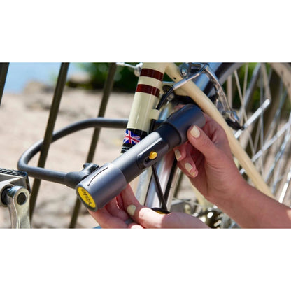 Yale Bike D Lock with Cable 230x115mm High Security 4 Laser Cut Keys Anti Drill