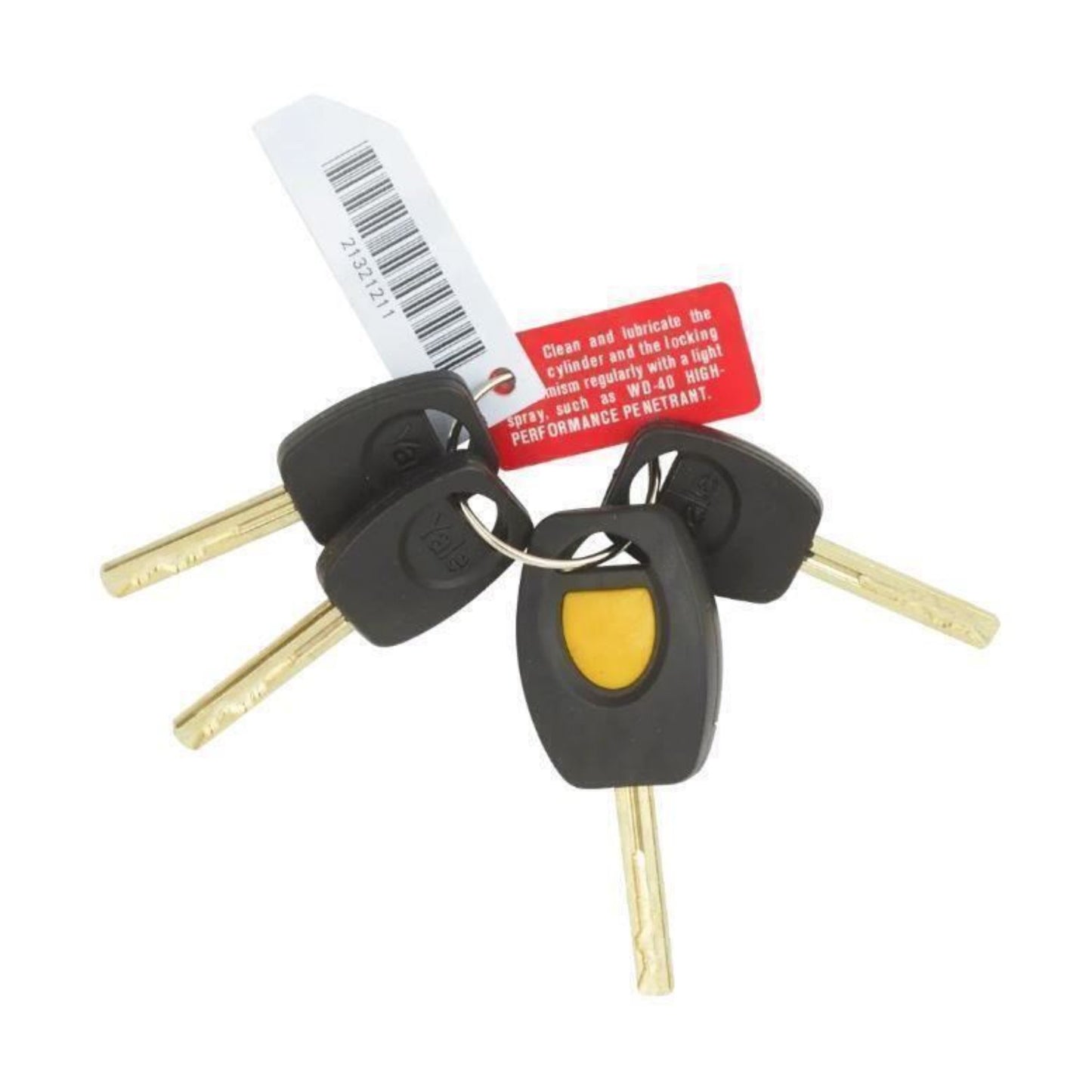 Yale Bike D Lock with Cable 230x115mm High Security 4 Laser Cut Keys Anti Drill