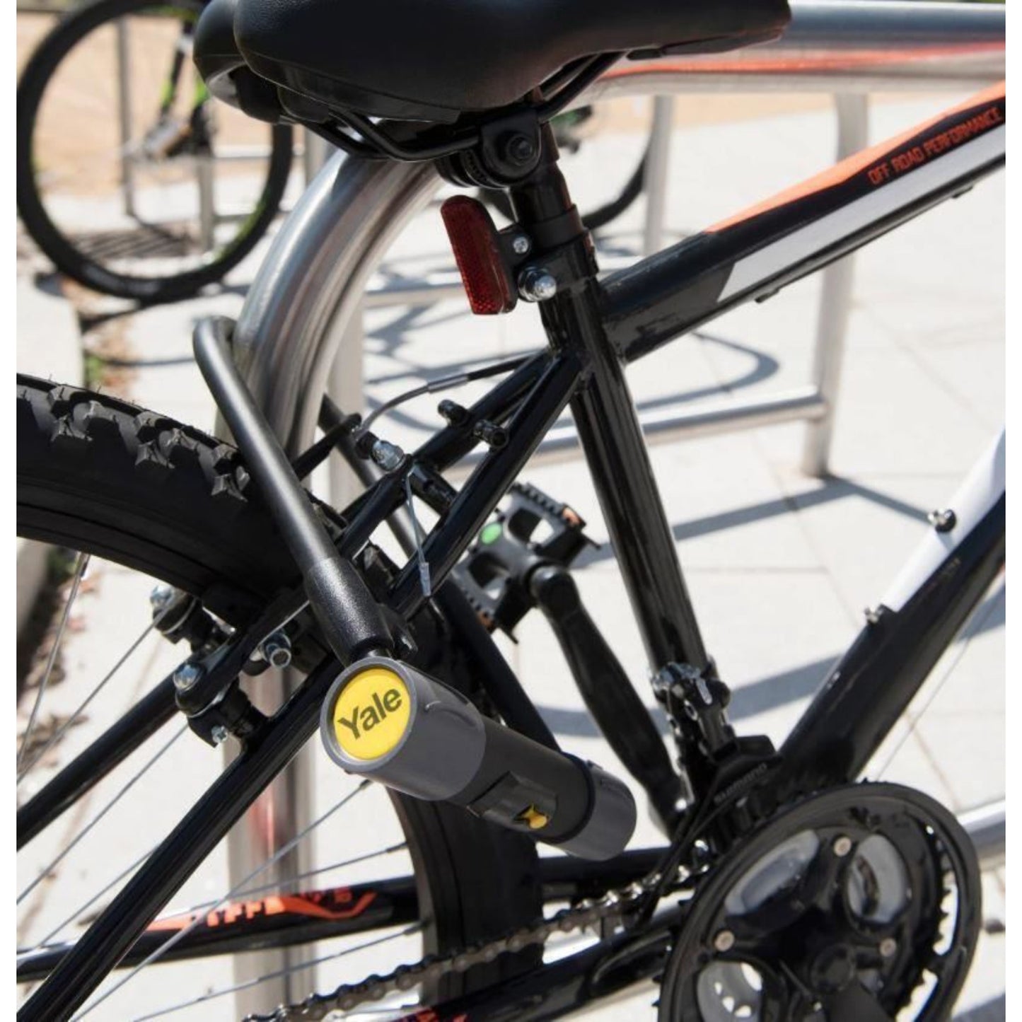 Yale Bike D Lock with Cable 230x115mm High Security 4 Laser Cut Keys Anti Drill