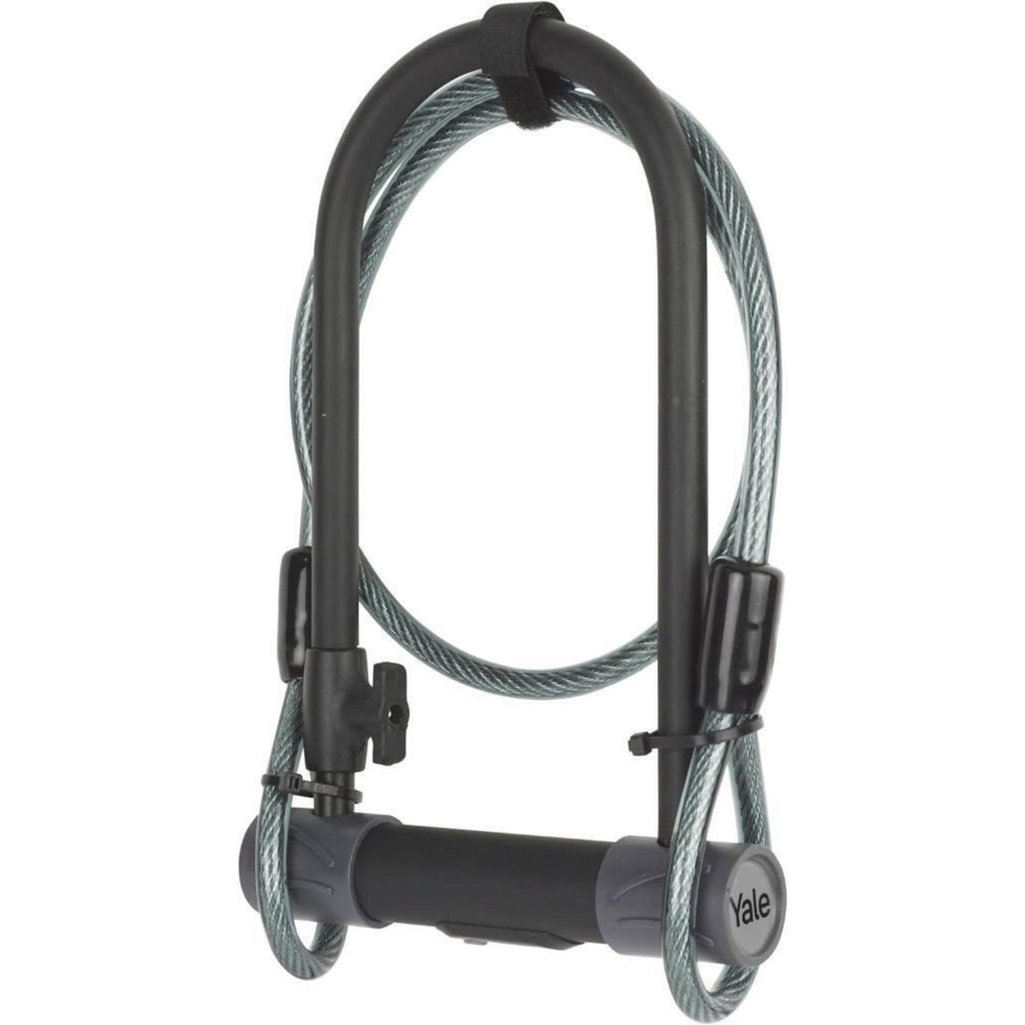Yale Bike D Lock with Cable 230x115mm High Security 4 Laser Cut Keys Anti Drill