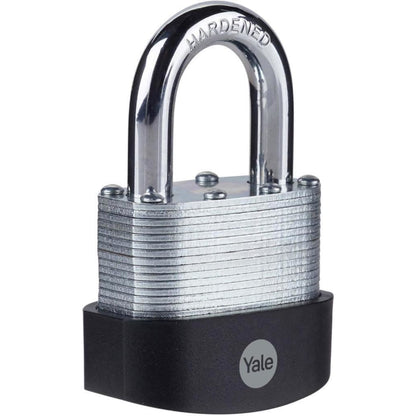 Yale Weatherproof Padlock 60mm Outdoor Lock Hardened Steel Shackle High Security
