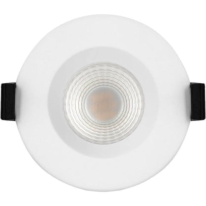 Luceco FType Compact Regressed Dimmable LED Downlight 6 Watts IP65 White Bezel