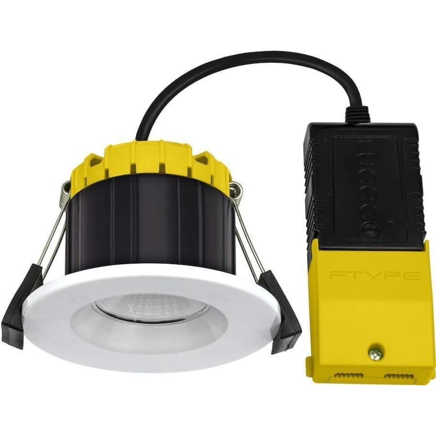 Luceco FType Compact Regressed Dimmable LED Downlight 6 Watts IP65 White Bezel
