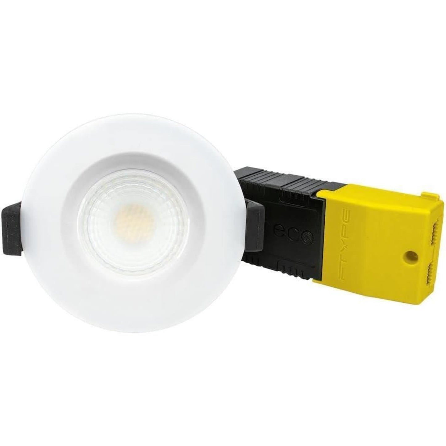 Luceco FType Compact Regressed Dimmable LED Downlight 6 Watts IP65 White Bezel