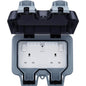 BG Electrical Weatherproof Outdoor Switched Double Socket with Wi-Fi Repeater