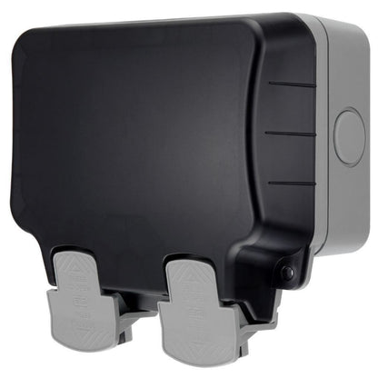BG Electrical Weatherproof Outdoor Switched Double Socket with Wi-Fi Repeater