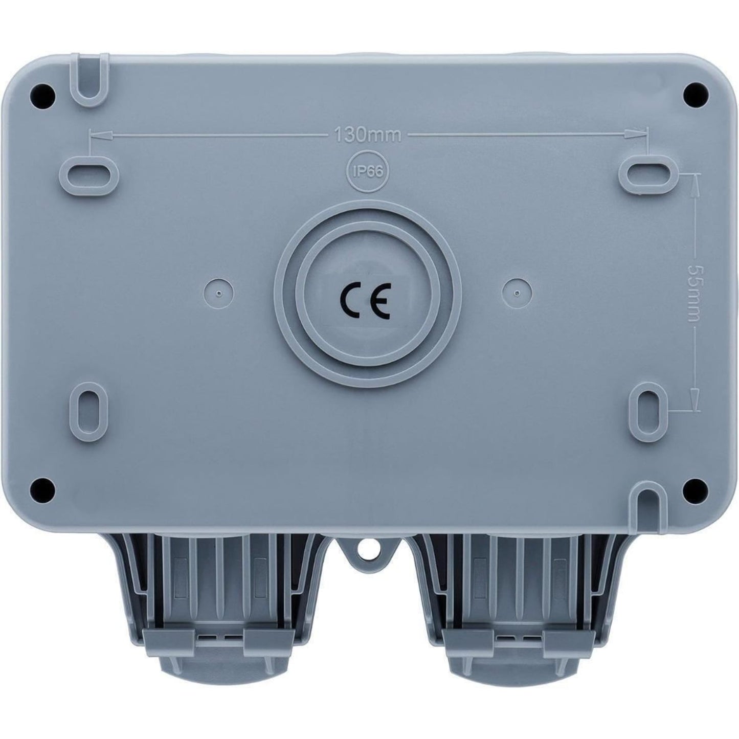 BG Electrical Weatherproof Outdoor Switched Double Socket with Wi-Fi Repeater