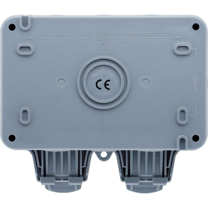 BG Electrical Weatherproof Outdoor Switched Double Socket with Wi-Fi Repeater