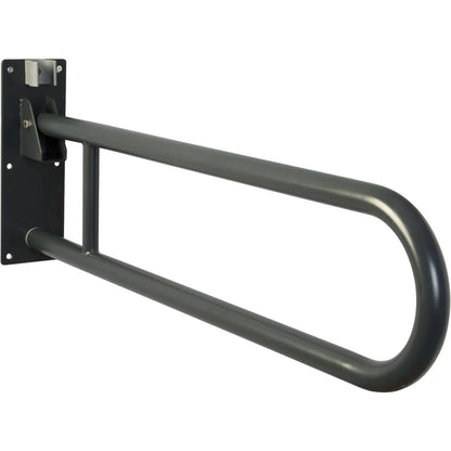 Croydex Fold Away Drop Down Grab Rail Wall Mount Mobility Aid Steel Grey