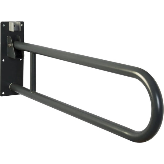 Croydex Fold Away Drop Down Grab Rail Wall Mount Mobility Aid Steel Grey