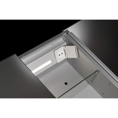 Croydex Warwick Double Door Illuminated Cabinet with LED Lighting Shaver Socket