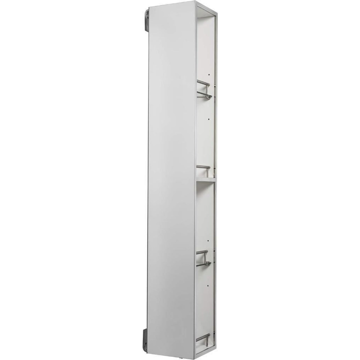 Croydex 1200 mm Ottawa Stainless Steel Spinning Cabinet with Mirror and Shelves