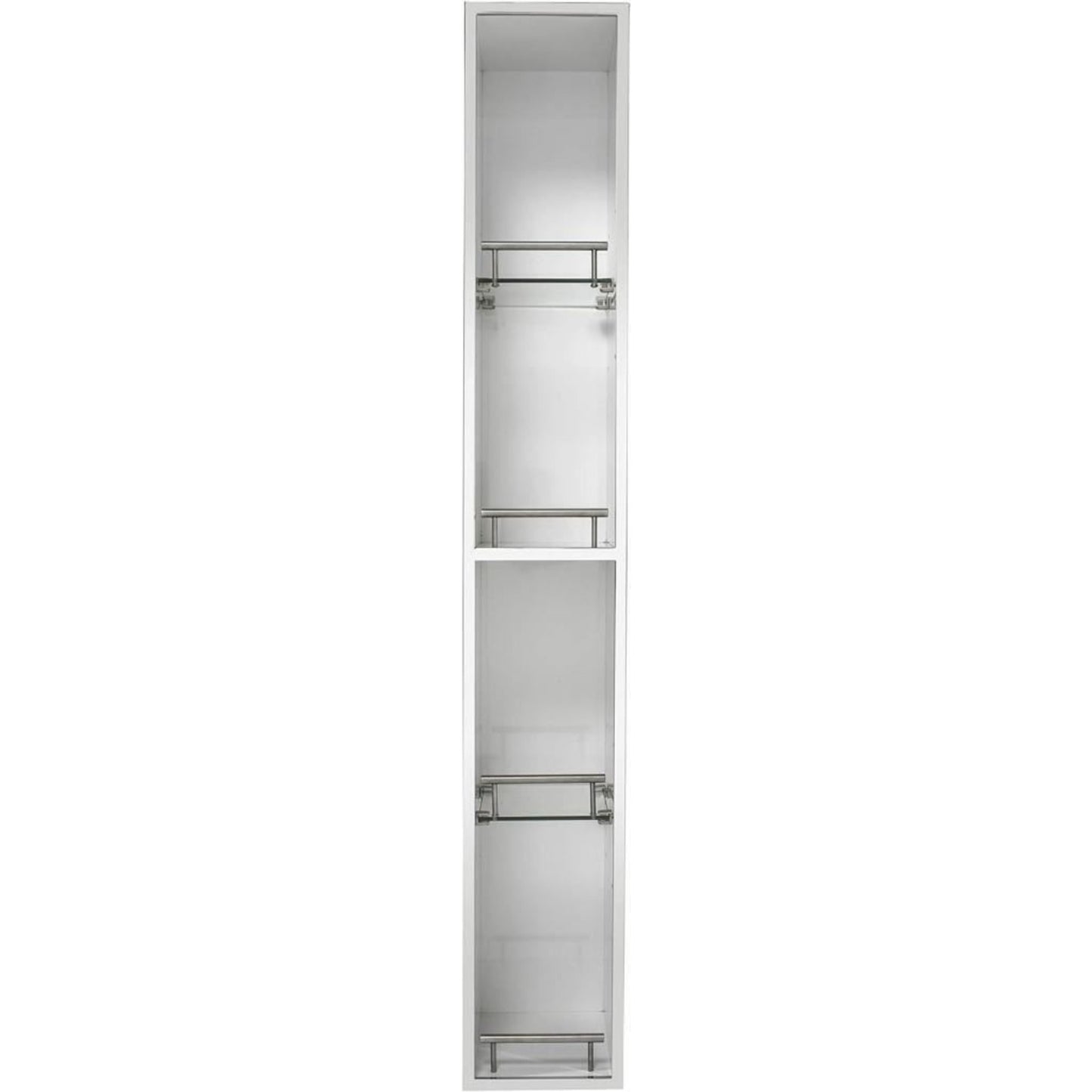 Croydex 1200 mm Ottawa Stainless Steel Spinning Cabinet with Mirror and Shelves