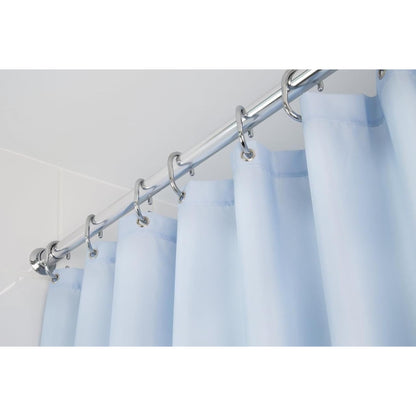 Croydex Telescopic Shower Curtain Rod Stick 'N' Lock Chrome 110cm to 260cm