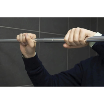 Croydex Telescopic Shower Curtain Rod Stick 'N' Lock Chrome 110cm to 260cm