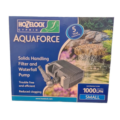 Hozelock Aquaforce Solids Handling Filter Waterfall Pump 1000 (1000LPH)