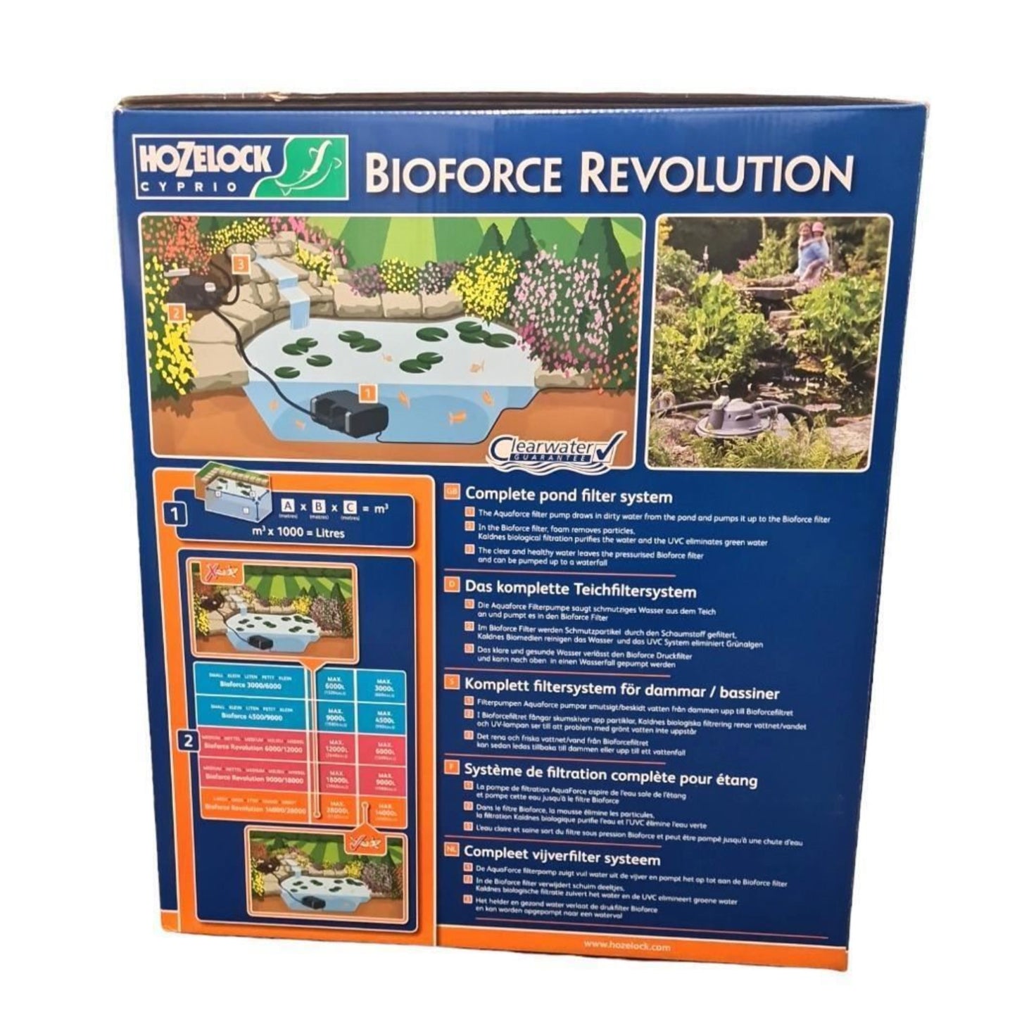 Hozelock Bioforce Revolution 28000 14000 Pond Filter and Aquaforce 8000 Pump Kit