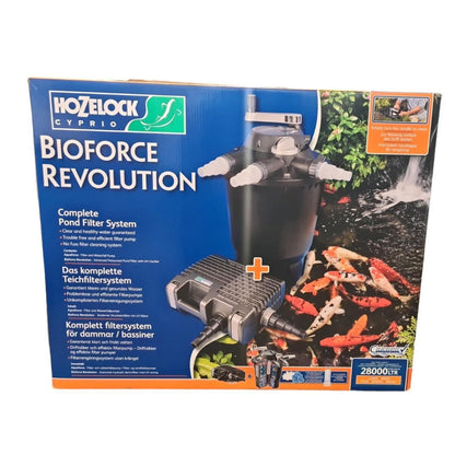 Hozelock Bioforce Revolution 28000 14000 Pond Filter and Aquaforce 8000 Pump Kit