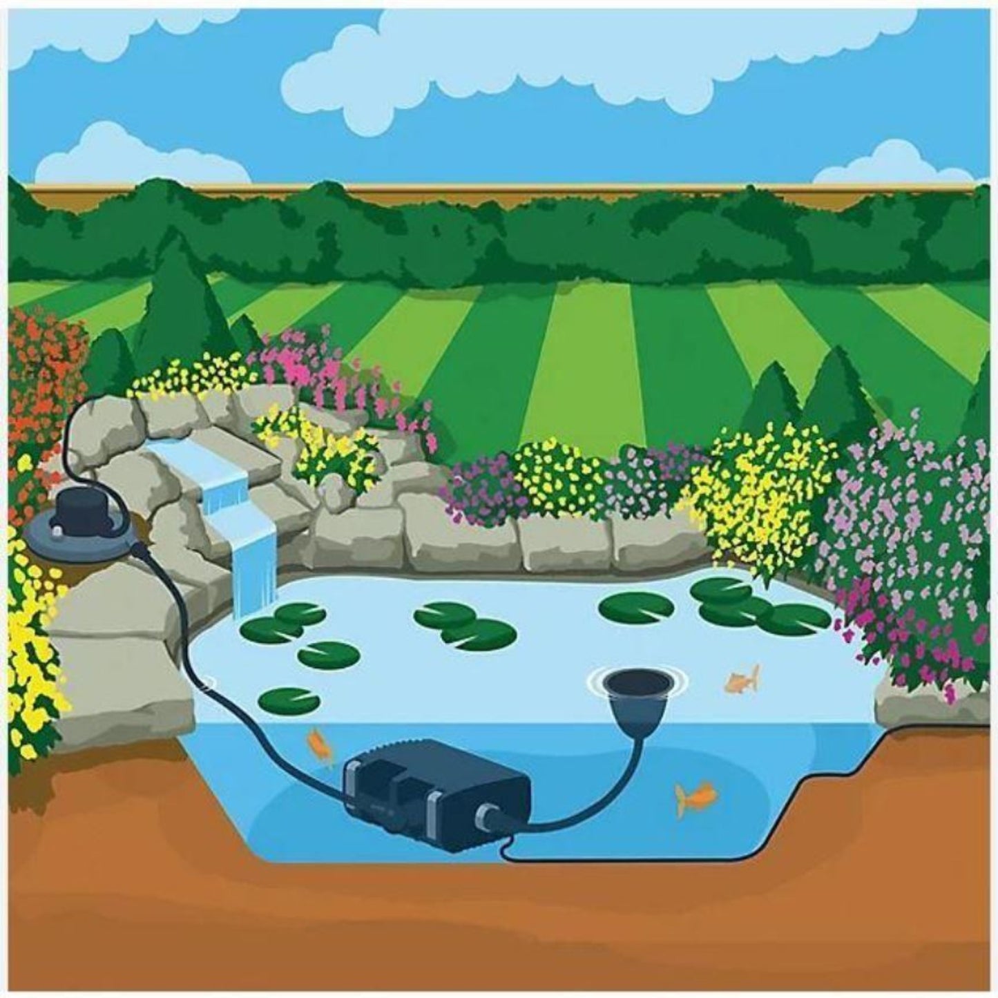 Hozelock Bioforce Revolution 28000 14000 Pond Filter and Aquaforce 8000 Pump Kit