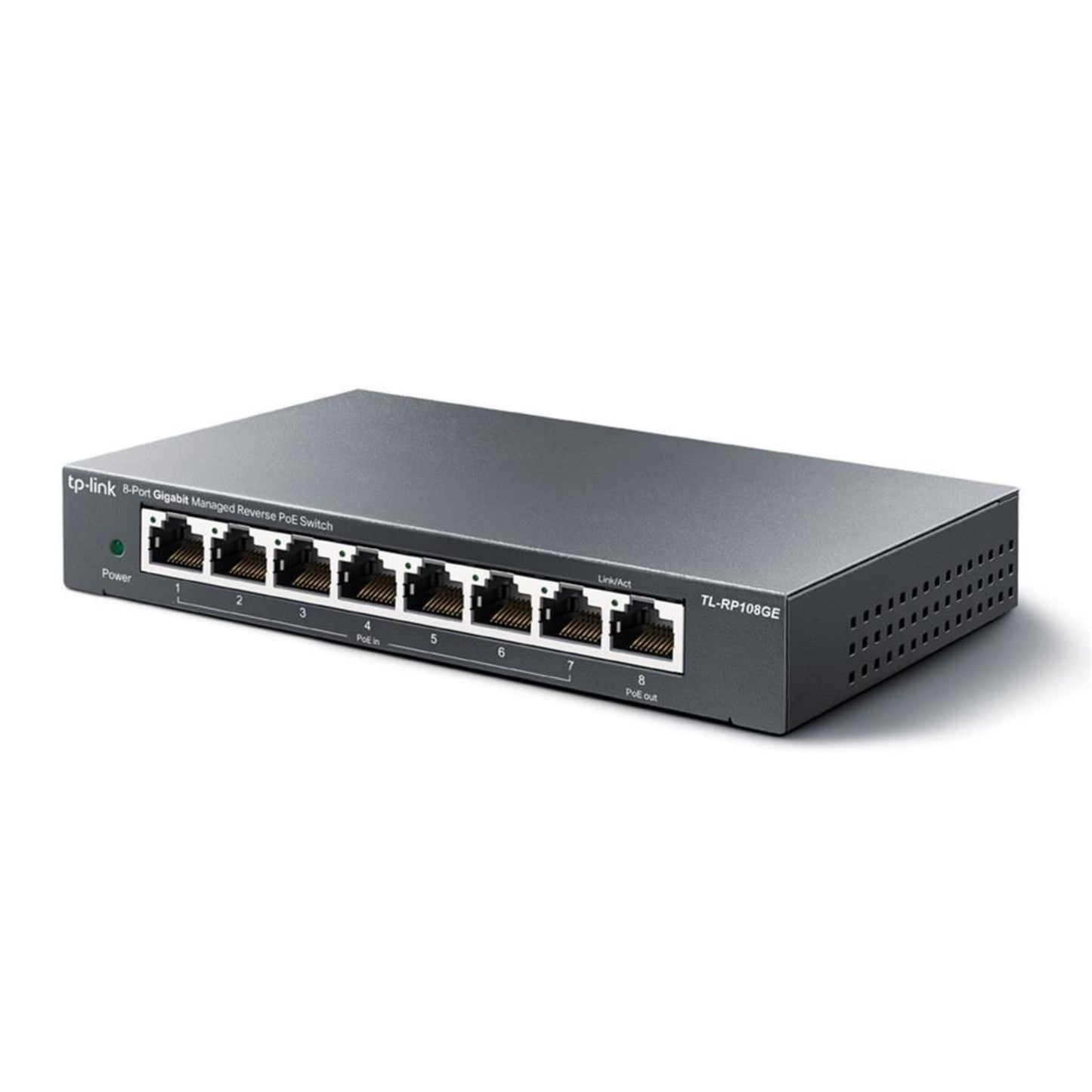 TP-Link 8-Port Gigabit Managed Reverse PoE Switch TL-RP108GE NO Power Supply