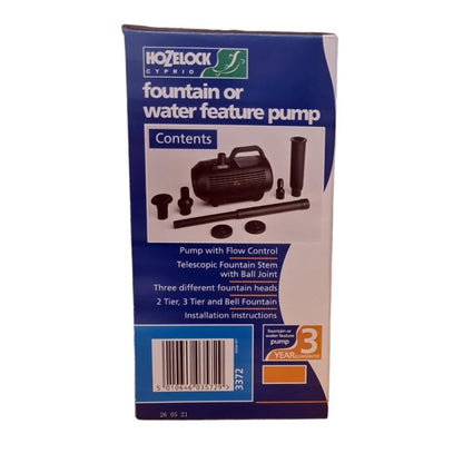 Hozelock 700LPH Cascade Fountain Waterfall and Fountain Pump for Small Pond 3372
