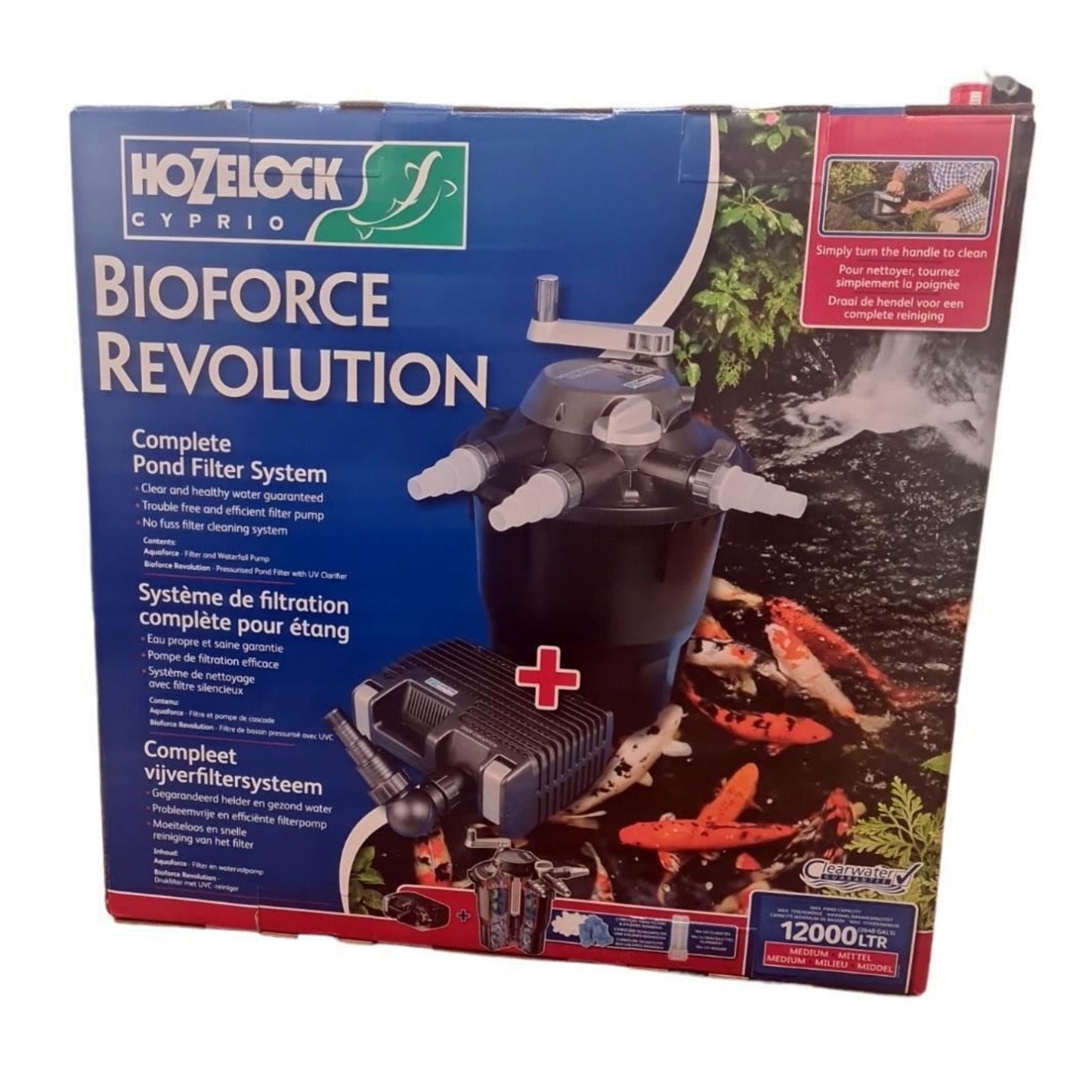 Hozelock Bioforce Revolution 12000 6000 Pond Filter and Aquaforce 4000 Pump Kit