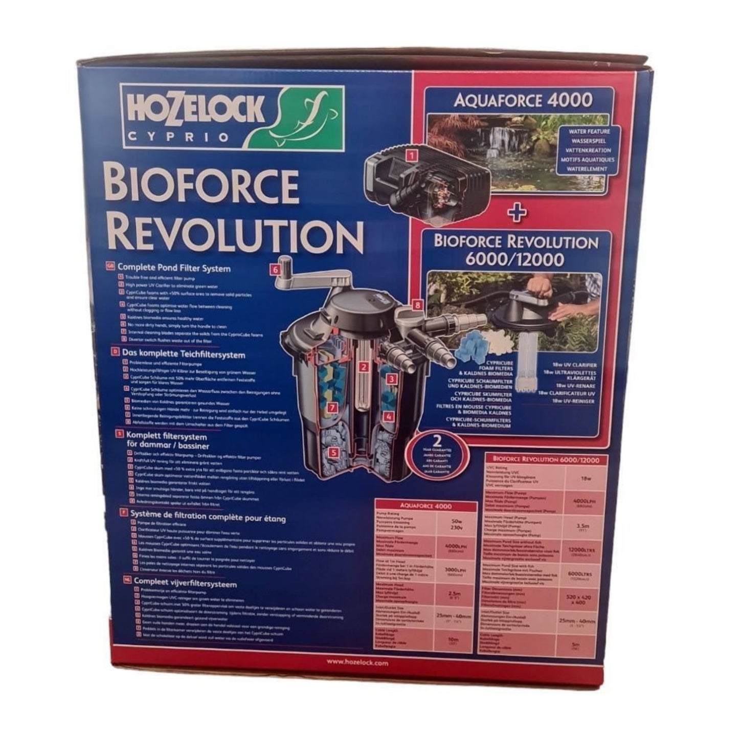 Hozelock Bioforce Revolution 12000 6000 Pond Filter and Aquaforce 4000 Pump Kit