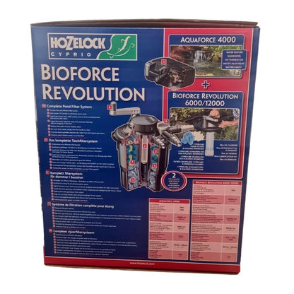 Hozelock Bioforce Revolution 12000 6000 Pond Filter and Aquaforce 4000 Pump Kit